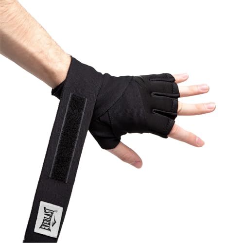 Everlast Elite 180" Handwrap | Boxing Hand Wraps for Men & Women - color: Black