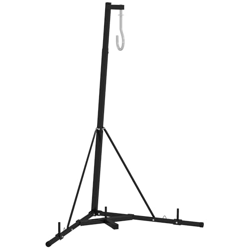 Foldable Heavy Bag Stand 67" -Adjustable Height Boxing Stand for Home Gyms