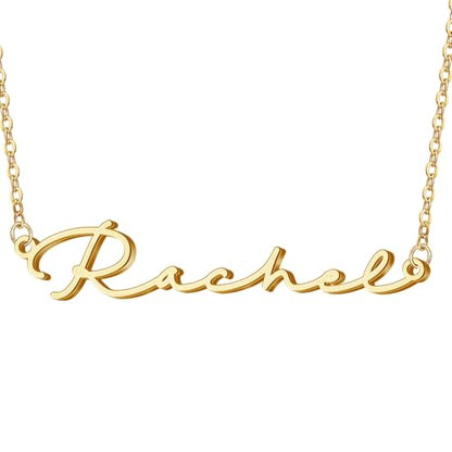 DayOfShe Custom Name Necklace for Women Gifts, 18K Gold Plated Layered Names Necklace Personalized Gifts for Birthday - color: Style 3-Crusive Font