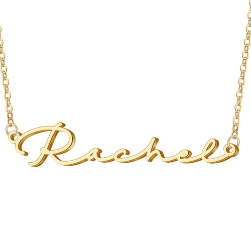 DayOfShe Custom Name Necklace for Women Gifts, 18K Gold Plated Layered Names Necklace Personalized Gifts for Birthday - color: Style 3-Crusive Font