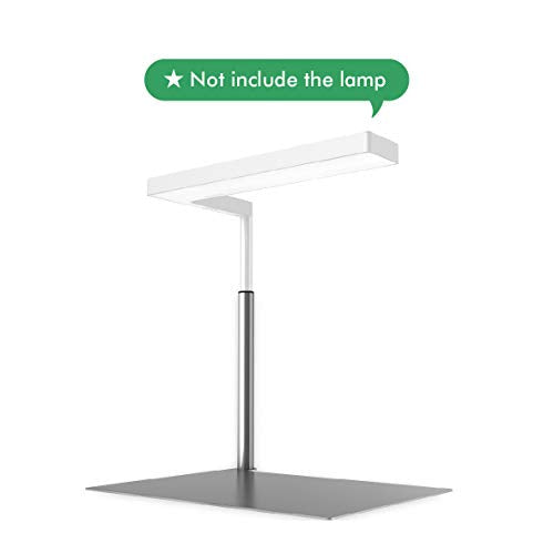 Extension Stand Holder for Flat Nano or Flat Nano Plus Aquarium LED Light, Fish Tank Plant Lamp, Adjustable Tank Mount, Extendable Bracket Fixture Kit (not including the lamp) (Silver) - color: Silver