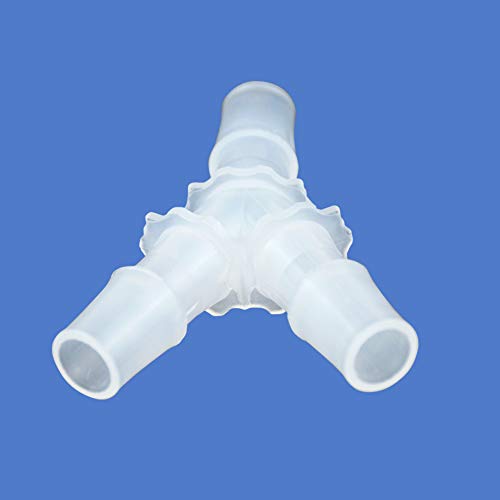 Quickun 11/16" Hose Barb Fitting Equal Barbed Y Shaped 3 Way Plastic Joint Splicer Mender Adapter Union for Air Line Tubing Pipe (Pack of 4) - size: 11/16"