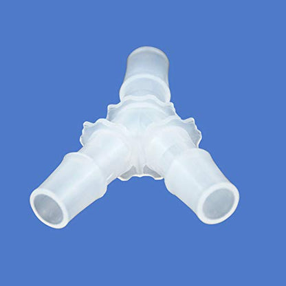 Quickun 11/16" Hose Barb Fitting Equal Barbed Y Shaped 3 Way Plastic Joint Splicer Mender Adapter Union for Air Line Tubing Pipe (Pack of 4) - size: 11/16"