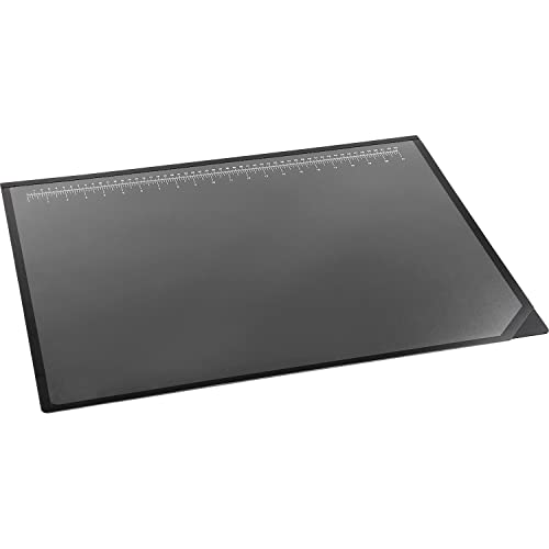 Artistic 41200 Office Products 20" x 31" Logo Pad Lift-top Desktop Organizer Desk Mat, Black/Clear - size: 20" x 31"