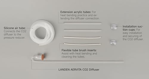 Acrylic CO2 Diffuser for Aquarium Over 50 Gallon Ceramic Disc | Acrylic diffuser, ceramic disc; fine mist - size: L-23mm