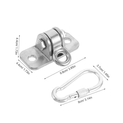 UKCOCO Heavy Duty Swing Hooks Kit for Use Swivel Hanger for Hammocks Playground Swings Chairs Reliable Mounting Hardware with Enhanced Stability Family-Friendly Setup for Fun Activities