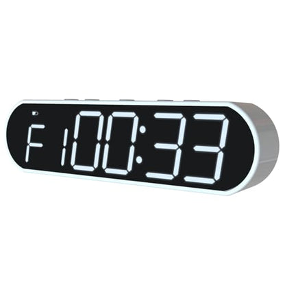 Portable LED Gym Timer, Workout Clock for HIIT Tabata Fitness at Home,Garage,Outdoors. Multiple functionality with Customizable Interval Setting, Easy to Read Display.