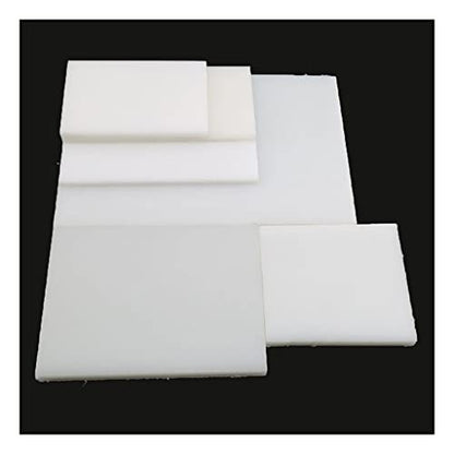 1pcs White Cutting Board Rubber Mallet Mat, Leather Craft Tools for Cutting Punching Stamp Pad Plastic Pad(140x120x15) - size: 140x120x15