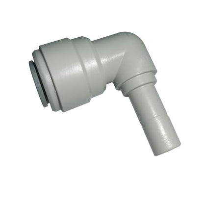 Elbow 3/8" Stem adapter to 1/2 O.D. Tube Quick Connector Fitting, push to connect for RO water filter system, 5pcs. - style: 1/2 o.d. to 3/8 stem