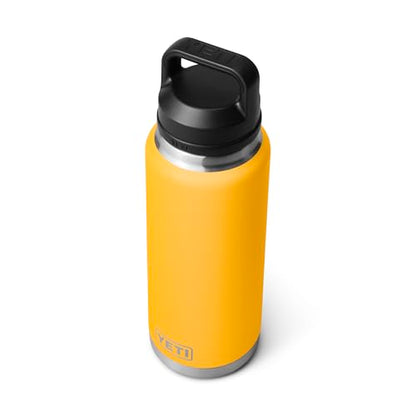 YETI Rambler 36 oz Bottle, Vacuum Insulated, Leakproof, Stainless Steel with Chug Cap - color: Alpine Yellow