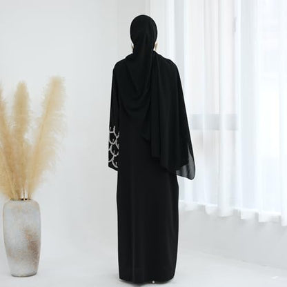 Chiffon Hijab Scarf Head Wrap Lightweight Scarves for Women Pashmina Shawls and Wraps for Evening Dresses Solid Color - color: Black 1#