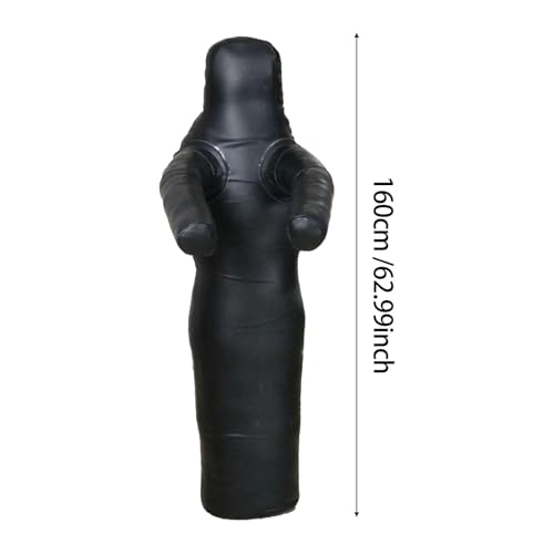 Boxing Dummy Hanging Punching Dummy Wrestling Dummy Grappling Dummy Unfilled PU Leather Suitable for Men Women Home Gym Martial Arts Karate Taekwondo - size: 160cm