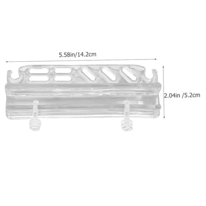 Acrylic Aquarium Tool Holder for Water Plants Grass Maintenance Wall-Mounted Storage Rack Organizer for Fish Tank Cleaning Tools Space-Saving Design Storage
