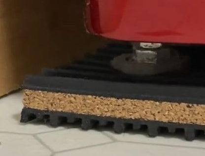 4"x4" PROFESSIONAL GRADE Cork and Ribbed Neoprene Vibration Pad 1 Pack - size: 4x4