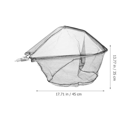 Cabilock Detachable Folding Fishing Net Head Solid Stainless Steel Frame Portable Replacement Net for Lakes Rivers Boats with Strong Tensile Strength and Fish-Friendly Design
