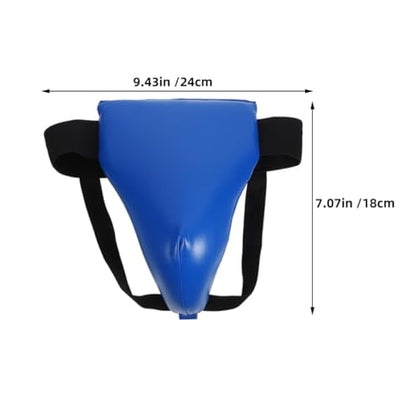 KICHOUSE 2pcs Groin Protector Boxing Groin Guard Wear-Resistant Integrated Crotch Fighting Protector for Martial Arts Training Taekwondo Sparring