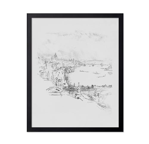 Poster Master Architecture Print - Vintage Little London Poster - Minimal Etching Sketch Art - Abstract Drawing - Great Office, Living Room or Bedroom Decor - 8x10 UNFRAMED Wall Art - color: Style-08, size: 8"L x 10"W