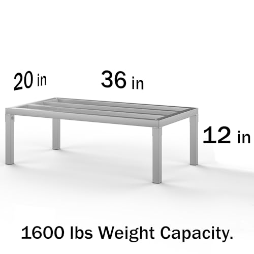 20 in X 36 in. Aquarium Stand | Industrial Style Aluminum Fish Tank Base with Open Frame Design - size: 20 W x 36 L x 12 H