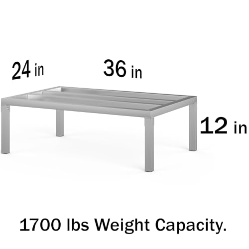24 in X 36 in. Aquarium Stand | Industrial Style Aluminum Fish Tank Base with Open Frame Design - size: 24 W x 36 L x 12 H