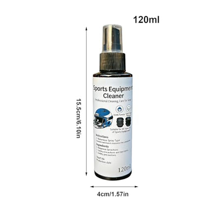 Sports Equipment Cleaner, 120ml Sports Gear Eliminator Spray,Shoe Odor Eliminator for Boxing Yoga Gym Hockey Baseball Home Gloves Cleats Sneaker Helmet