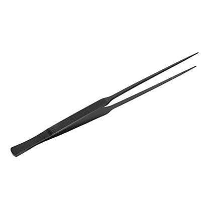 Aquarium Tweezers,Stainless Steel Long Handle Straight Fish Tank Feeding Forceps Fish Feeding Pliers for Aquarium Plants Substrates Gravel Corals (Straight Tweezers)