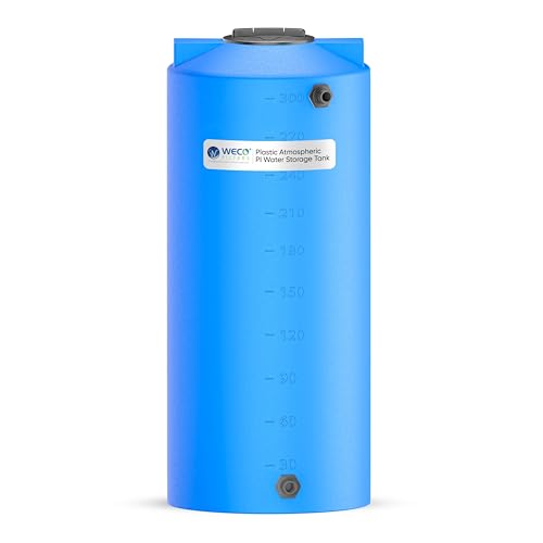 WECO Atmospheric Water Storage Tank for Potable Water (Blue) (300 Gal) - size: 300 Gal