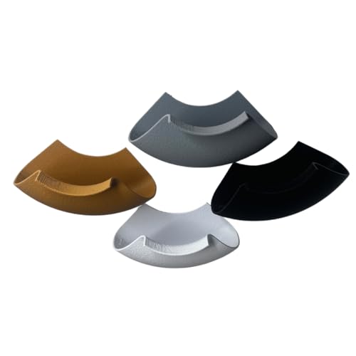 REEFSHAPE Aquarium Round Inverse Corner Tunnel Bubble | Unique Corner Viewing Tunnel Bubble for Fish, Shrimp, Loaches, & Other Aquatic Pets | Made in USA (Black) - color: Black