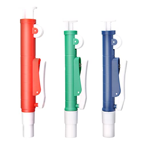 ONiLAB Pipette Pump Set, 2mL, 10mL & 25mL, 3 Pcs | Multiple Volume Options, Lightweight Design, Plastic And Glass Pipette Compatibility, Laboratory Liquid Handling - style: 2ml&10ml&25ml