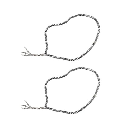2Pcs Muslim Prayer Beads, 99 Beads Mihrab Separators Count Exquisite Design Tasbih Prayer Beads for Hand Bag, Wood Tasbih Prayer Beads Islamic Prayer Beads(Silver Gray) - color: Silver Gray