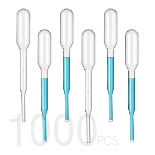 0.2ML Pipettes Dropper 1000PCS, Disposable Plastic Transfer Pipettes | Accurate Liquid Transfer, Perfect for Essential Oils, Resin, DIY Art, Lab Scientific Experiments, Science Class - size: 0.2ml-1000PCS