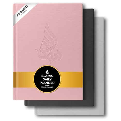 Salam Journal, Islamic Daily Planner with Prayer Tracker, Daily Hadith and Duas, Undated Layout with 6 Month Coverage, Ramadan and Eid Gift for Muslims, Ramadan Planner (Pink) - color: Pink