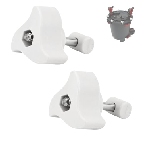 Canister Filter Lid Fastener Compatible with Fluval FX2 FX4 FX5 FX6 Canister Filters, A20215 Lock Nut Clamp Lid Fastener for Aquarium Filter, 2 Pack