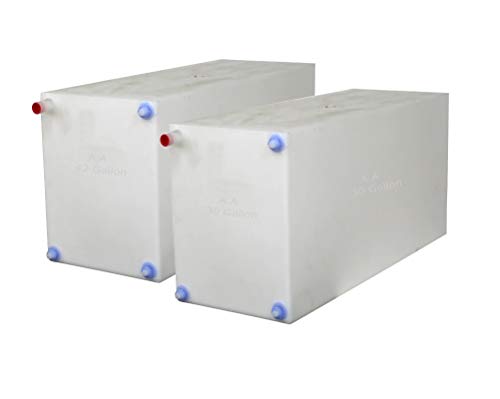 Fresh and Gray Water Holding Tank | Combo Pack | RV Water Holding Tanks | Camper Holding Tanks - BPA Free (30 Gallon & 42 Gallon) - size: 30 Gallon & 42 Gallon