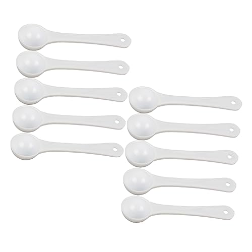 Zerodeko 30pcs Pet Medicine Scoops Accurate Gram Measuring Cups for Powdered Medication Lightweight Feeding Spoons for Pets for Fish Tanks and Animals