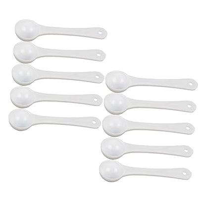 Zerodeko 30pcs Pet Medicine Scoops Accurate Gram Measuring Cups for Powdered Medication Lightweight Feeding Spoons for Pets for Fish Tanks and Animals