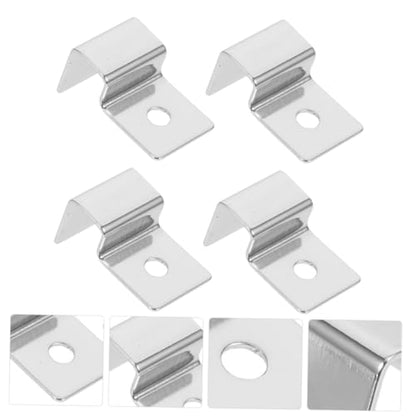 BESPORTBLE 4pcs Heavy Duty Stainless Steel Aquarium Lid Holder Bracket for Glass Tanks Sturdy Support for Fish Tank Covers and Accessories