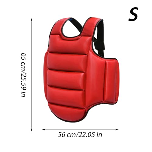 Boxing Chest Protector | Reversible Kickboxing Chest Guard,Breathable Body Protection Pad Sparring Training Accessories Martial Arts Competition - size: Small