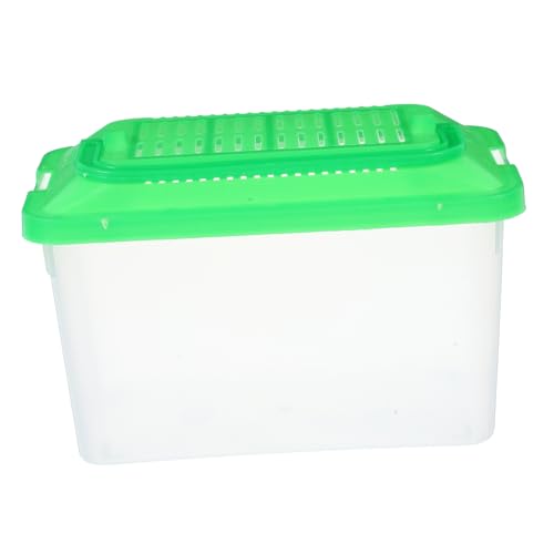 DECHOUS Handheld Pet Storage Box Transparent Turtle Habitat Fish Tank Lightweight Reptile Carrier for Hamsters Goldfish Turtles Versatile Easy to Optimal Airflow