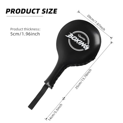 Valleycomfy Boxing Target Paddles Fight Gear Punching & Striking Pads - color: Black