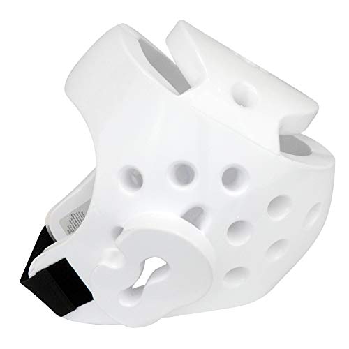 AAMA Taekwondo and Karate Sparring Foam Head Guard - color: WHITE, size: X-Large