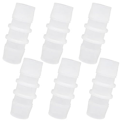 Plastic Hose Barb Fitting, 3/4" x 3/4" Pipe Connectors, Barbed Splicer Mender Joint Adapter Union Fitting, 6 Pcs - size: 0.75 Inch