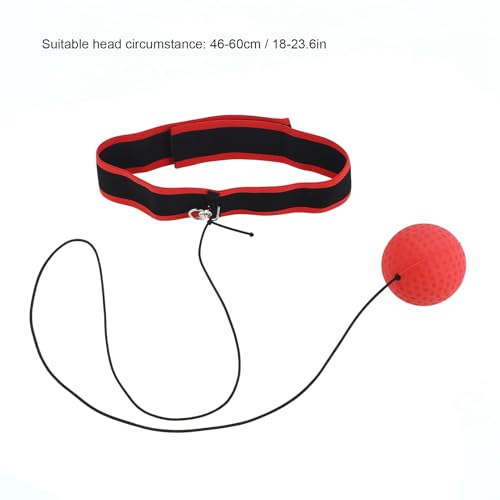 Agatige Boxing Reflex Ball Set, Boxing Training Ball Adult Punch Exercise Ball Boxing Equipment with Elastic Head Band, Varying, Strings for Beginner Proficiency Improvement - size: E305-H01