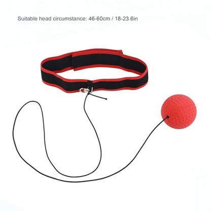 Agatige Boxing Reflex Ball Set, Boxing Training Ball Adult Punch Exercise Ball Boxing Equipment with Elastic Head Band, Varying, Strings for Beginner Proficiency Improvement - size: E305-H01