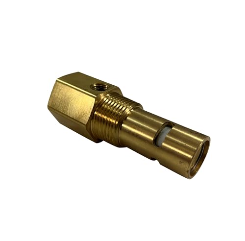 American Made Brass Replacement In-Tank Check Valve for Ingersoll Rand 85582112. 3/4" FNPT Top Inlet, 3/4" MNPT Outlet, Tapped with One 1/8" FNPT Side Unloader Port