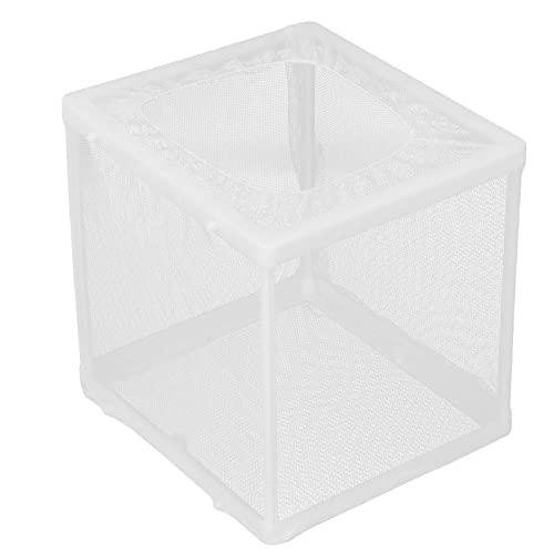 Aquarium Fish Breeder Box Isolation Hatchery with Detachable Frame Locking Feet and Powerful Suction Cup for Fish Fry Hatching Pairing Reproduction and Tank Separation (S)
