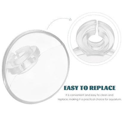 Kisangel 20pcs Aquarium Oxygen Tubing Suction Cup Clips Soft Holder Clamp Fish Tank Hose Fixing Accessories for Air Pump Aquarium Use