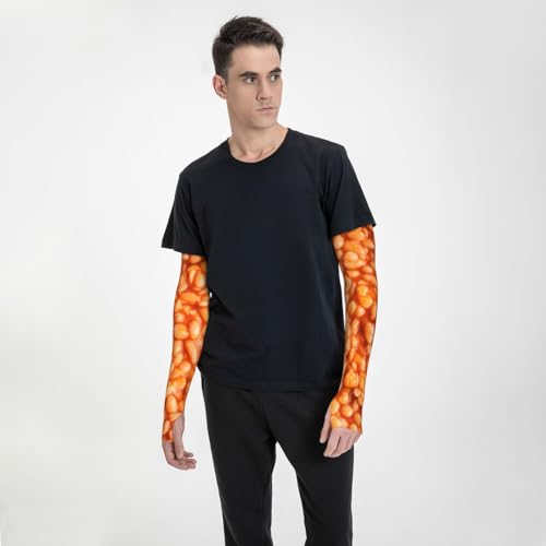 Cooling Arm Sleeves Cover Summer Sun Protection Arm Sleeves For Men Women Baseball Cycling Golf Running - color: Baked Beans 24