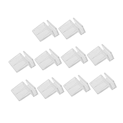 Happyyami 10pcs Acrylic Fish Tank Cover Holder Bracket for Support Practical Aquarium Rack for Fish Tank and Stability