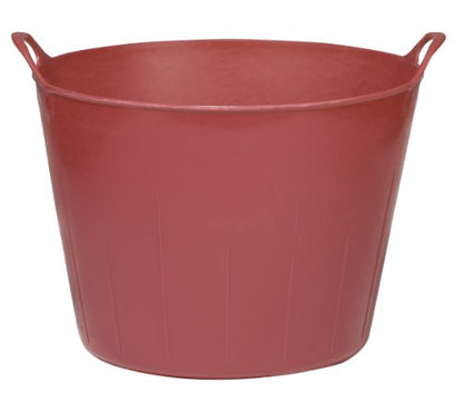 Little Giant® Poly/Rubber FlexTub Bucket | Ultra Durable & Versatile Farm Tub | Plastic Synthetic Gardening Tub (1, Hot Pink) - color: Hot Pink