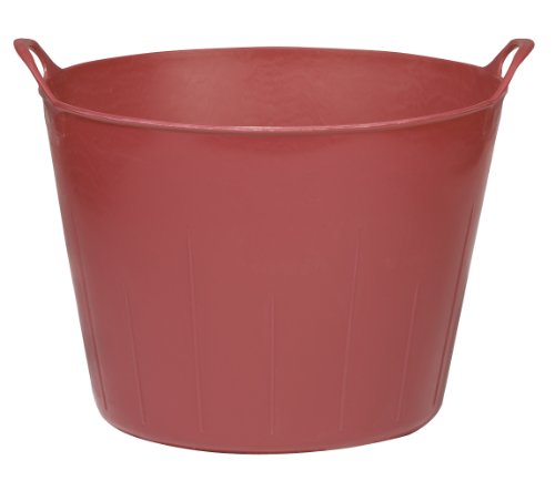 Little Giant® Poly/Rubber FlexTub Bucket | Ultra Durable & Versatile Farm Tub | Plastic Synthetic Gardening Tub (1, Hot Pink) - color: Hot Pink